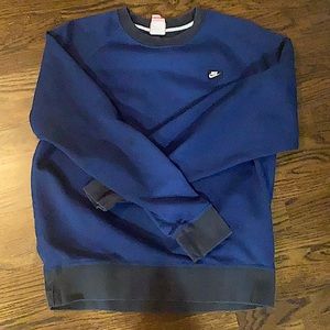 nike blue woman medium hoodie